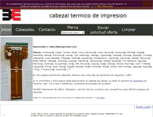 Tablet Screenshot of cabezaldeimpresion.com